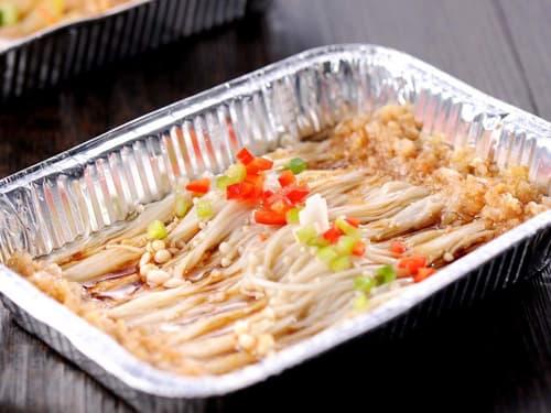 加格达奇锡纸烤金针菇